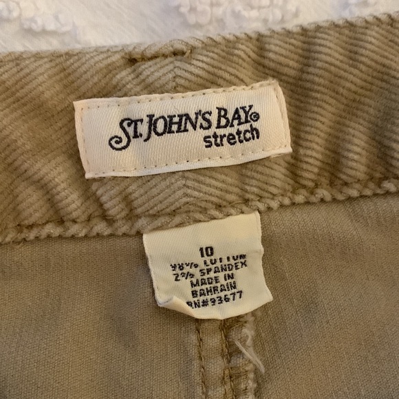 VINTAGE ST. JOHN’S BAY TAN CORDUROY PANTS BOOTCUT - Picture 7 of 7